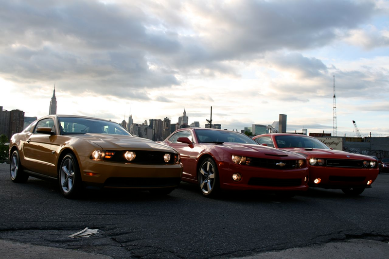 Illustration for article titled Muscle Car Wars: Camaro vs. Challenger vs. Mustang
